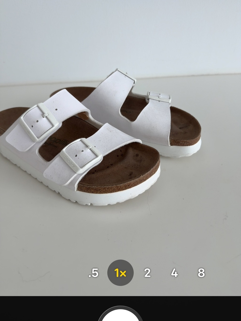 White Arizona Birkenstock Women’s Sandals